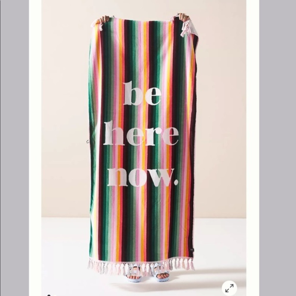 New! Slowtide- Be Here Now Beach Towel